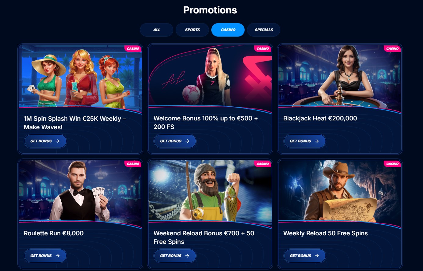 Übersicht der Boomerang Casino Bonusbedingungen und Promotionen